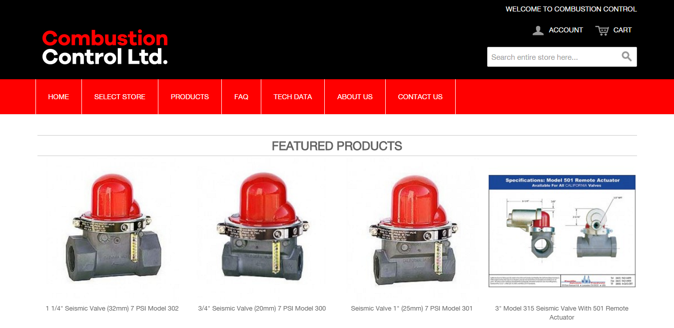 Combustion Control Ltd. Store