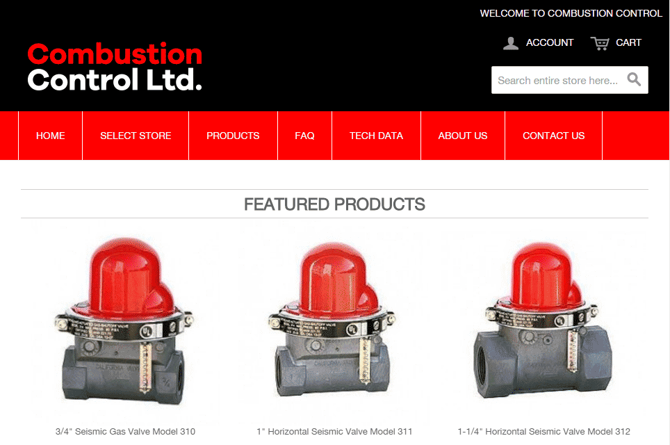 Combustion Control Ltd. Store